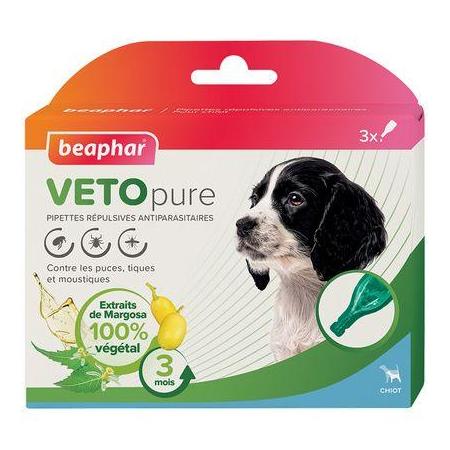 Pipettes-insectifuges-veto-pure-beaphar-chiot