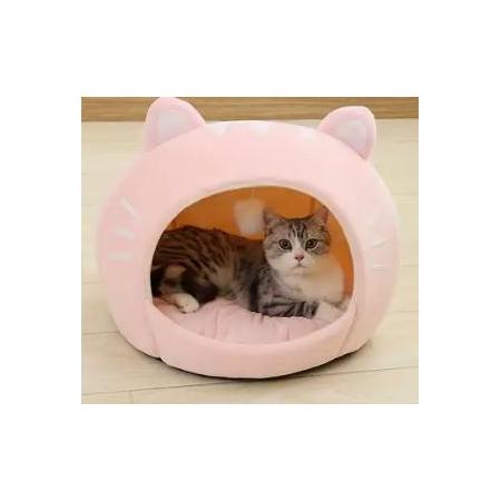 Coussin dôme Miaou rose