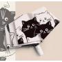 Parapluie chat blanc chat noir