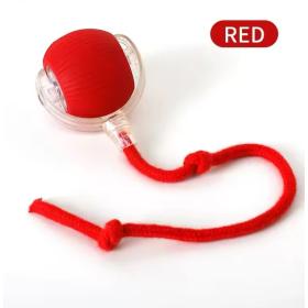 Balle interactive rouge pour chat et petit chien