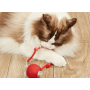 Balle interactive rouge pour chat et petit chien