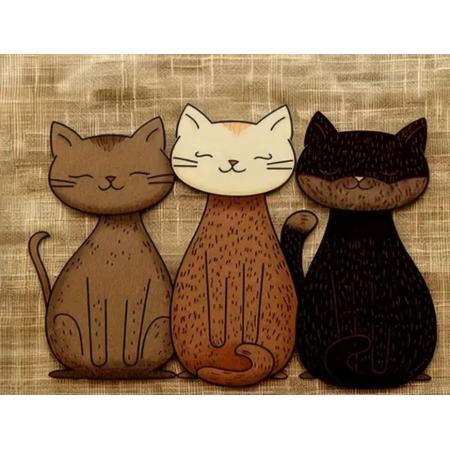 Tapis pour gamelles 3 chats