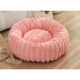 Coussin velours rose