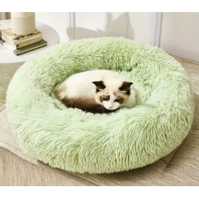 Coussin rond vert - 50 cm