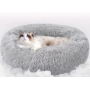 Coussin rond gris - 60 cm