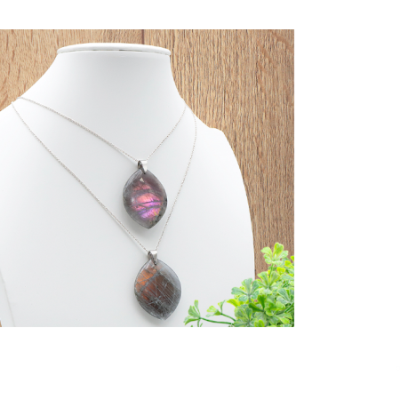 Pendentif Labradorite violette