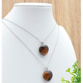 Collier-coeur-oeil-de-tigre