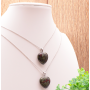 Collier coeur Jaspe Sang de Dragon