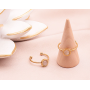 Bague Isel dorée quartz rose