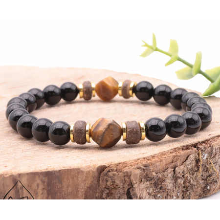 Bracelet Ring Oeil de Tigre pour lui