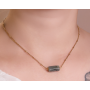 Collier Cléa doré Labradorite