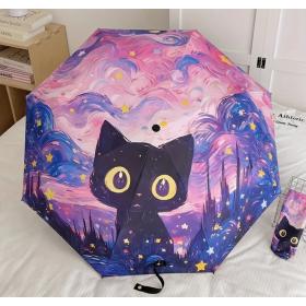 Prapluie-chat-rose